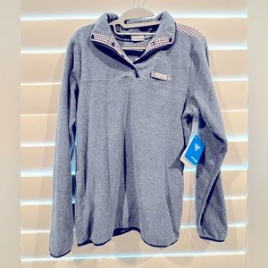 Columbia fleece polo sweater NWT